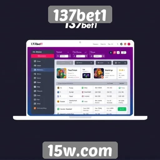 Interface de usuário e navegação no 137bet1